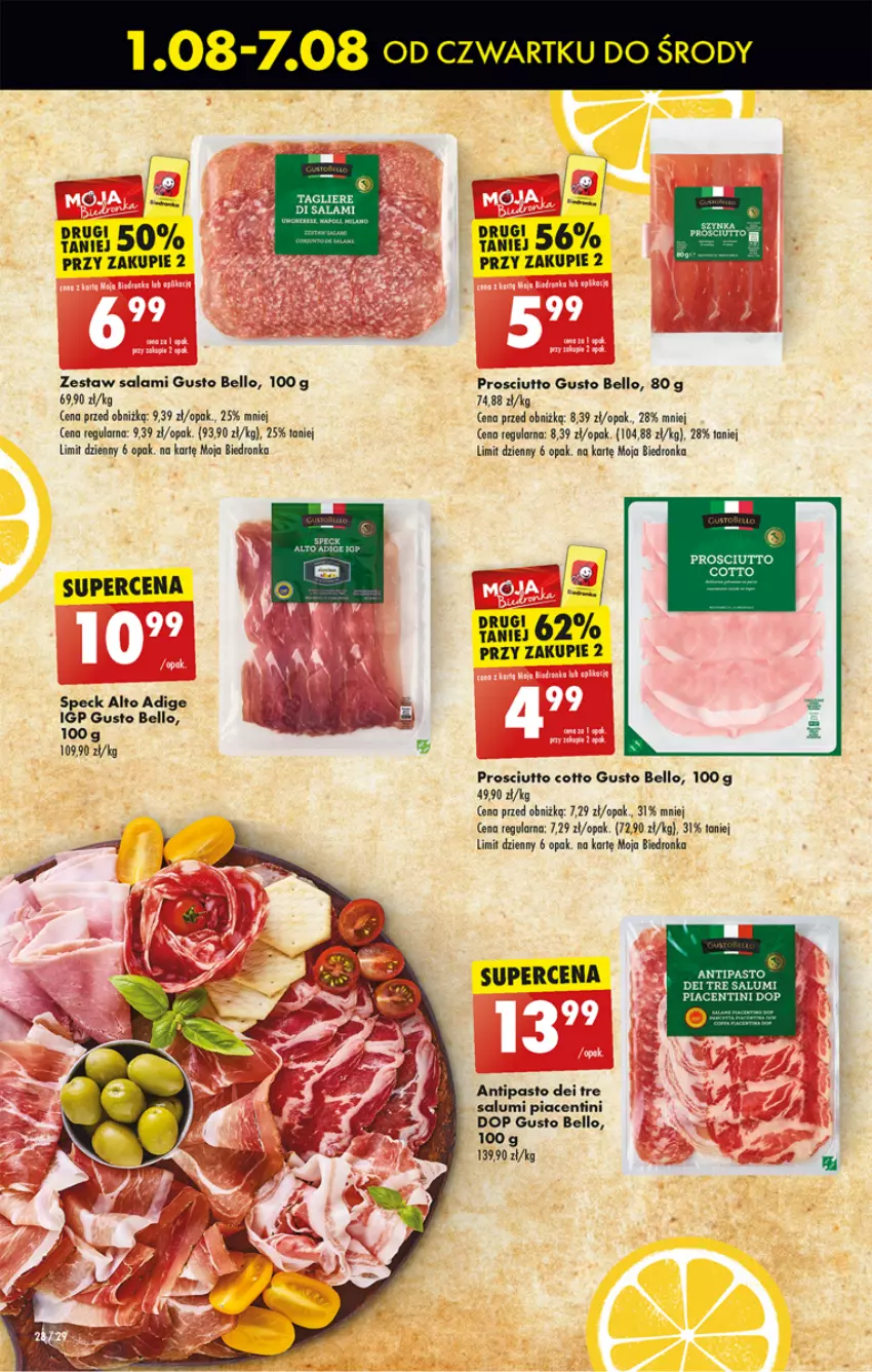 Gazetka promocyjna Biedronka - Od czwartku - ważna 01.08 do 07.08.2024 - strona 34 - produkty: Bell, Dron, Prosciutto, Salami