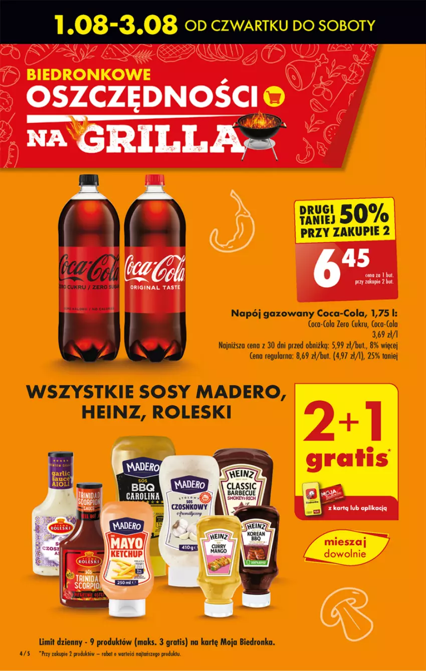 Gazetka promocyjna Biedronka - Od czwartku - ważna 01.08 do 07.08.2024 - strona 6 - produkty: Coca-Cola, Dron, Gra, Heinz, Napój, Napój gazowany, Sos