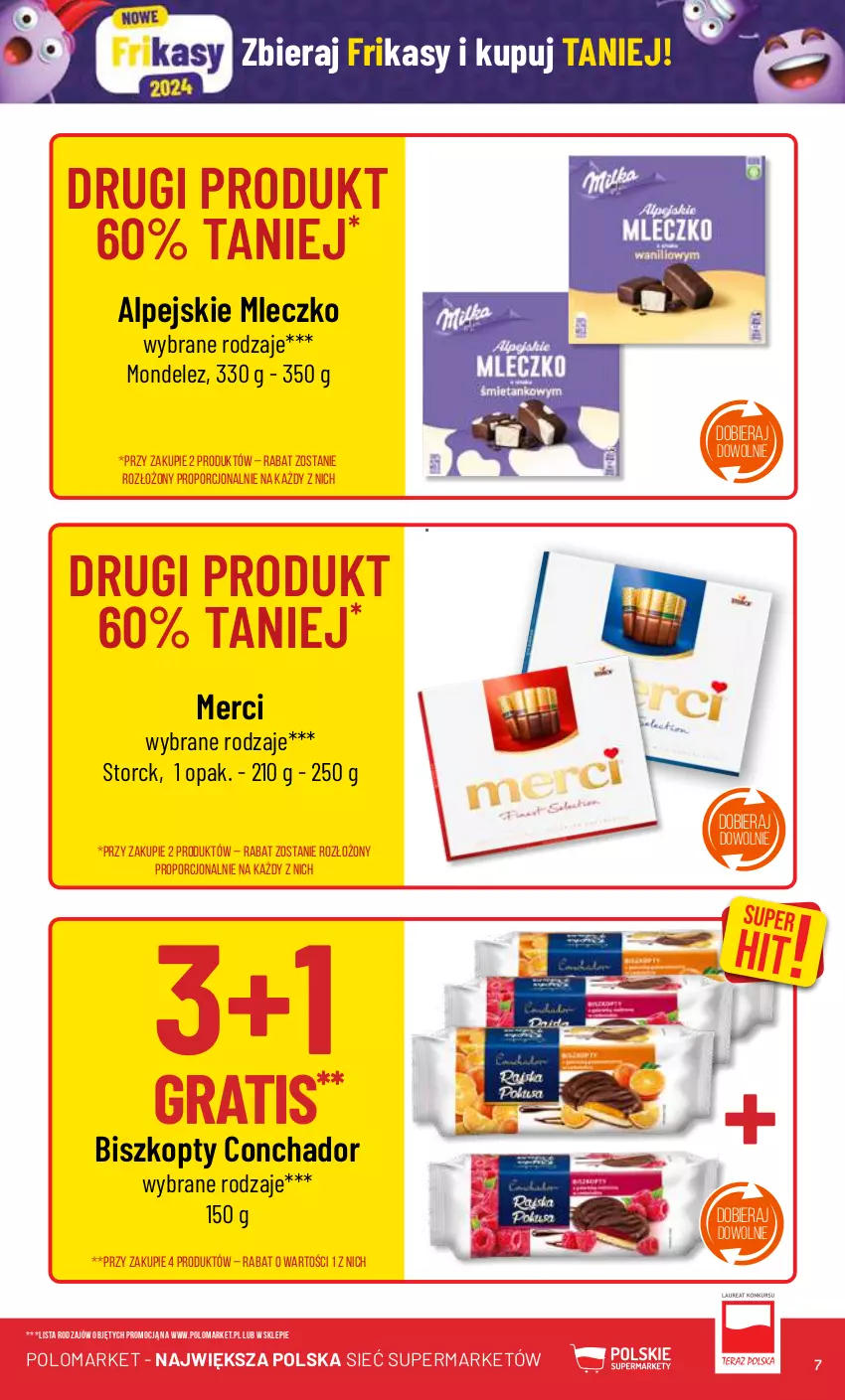 Gazetka promocyjna PoloMarket - Gazetka pomocyjna - ważna 06.03 do 12.03.2023 - strona 7 - produkty: Biszkopty, Gra, Merci, Mleczko, Por