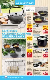 Gazetka promocyjna Aldi - Artykuły przemysłowe i tekstylia - Gazetka - ważna od 18.01 do 18.01.2025 - strona 2 - produkty: Makaron, Ryż, Por, Czajnik, Szczypce, Sushi, Cedzak, Patelnia