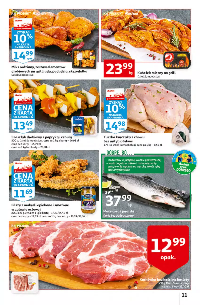 Gazetka promocyjna Auchan - Szkoła oszczędzania Temat PrzeTanie Kupowanie Hipermarkety - ważna 28.07 do 03.08.2022 - strona 11 - produkty: Grill, Kotlet, Kurczak, LG, Tusz