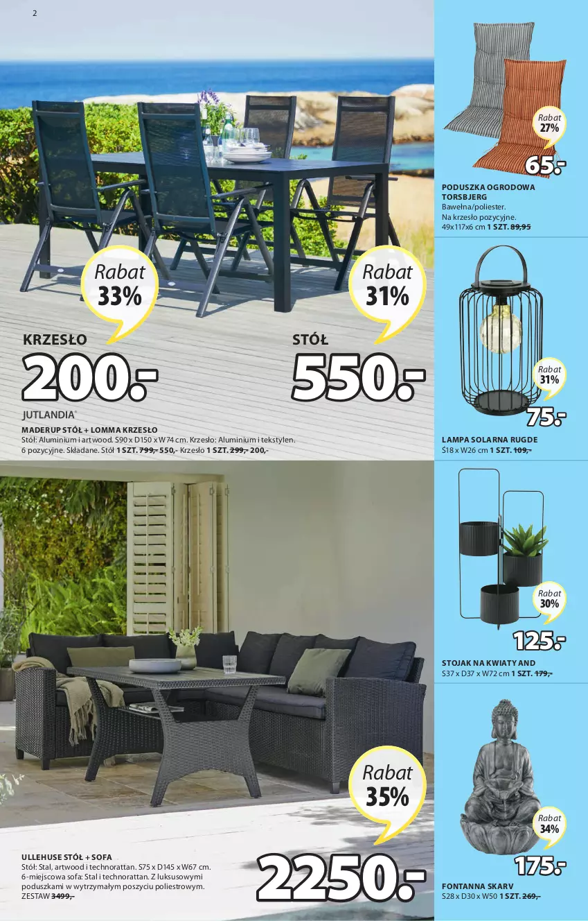 Gazetka promocyjna Jysk - Oferta tygodnia - ważna 03.03 do 16.03.2021 - strona 3 - produkty: Artwood, Fa, Krzesło, Lampa, Poduszka, Sofa, Stojak, Stół, Wełna