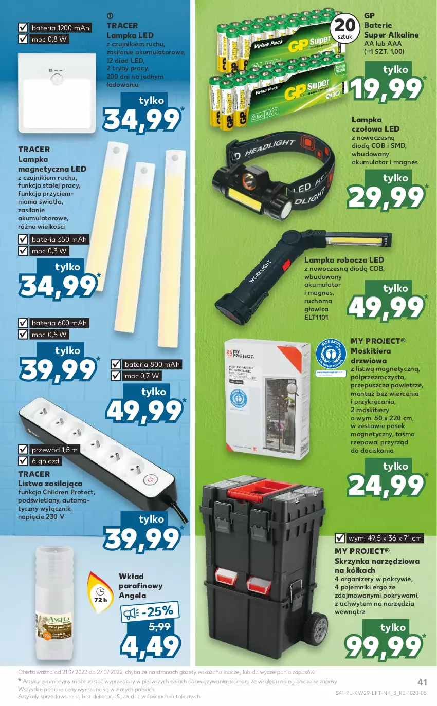 Gazetka promocyjna Kaufland - OFERTA TYGODNIA - ważna 21.07 do 27.07.2022 - strona 41 - produkty: Acer, Akumulator, Bateria, Drzwi, Gra, Listwa, Organizer, Pasek, Pojemnik, Pokrywa, Przewód, Silan, Skrzynka narzędziowa