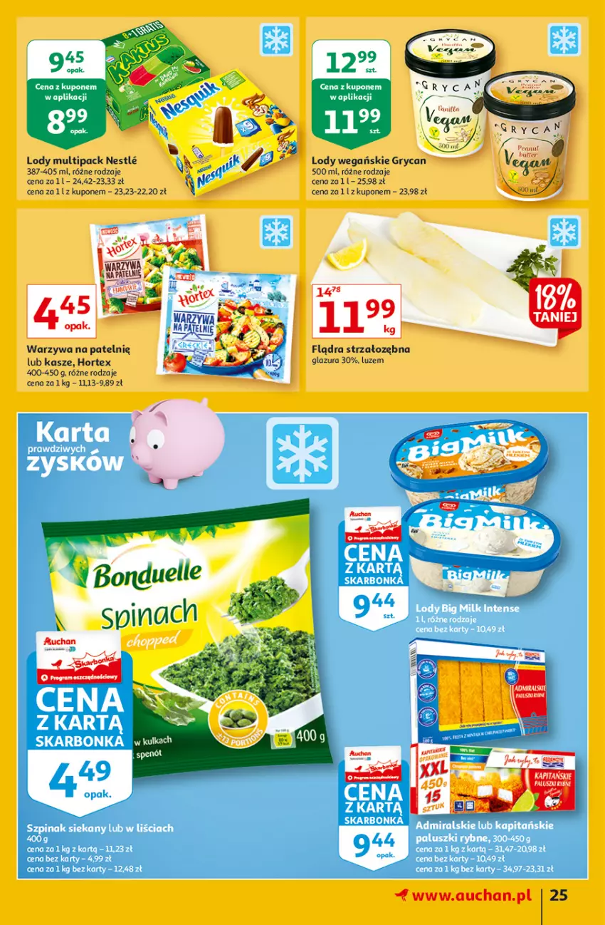 Gazetka promocyjna Auchan - Rysuje się porządek na biurku Hipermarkety - ważna 12.08 do 18.08.2021 - strona 25 - produkty: Fa, Glazura, Gry, Hortex, Lazur, Lody, Warzywa