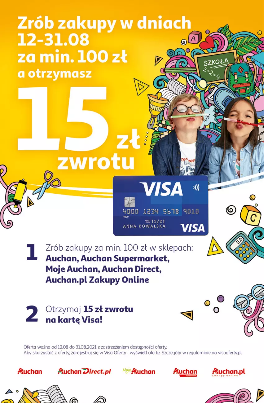 Gazetka promocyjna Auchan - Rysuje się porządek na biurku Hipermarkety - ważna 12.08 do 18.08.2021 - strona 35