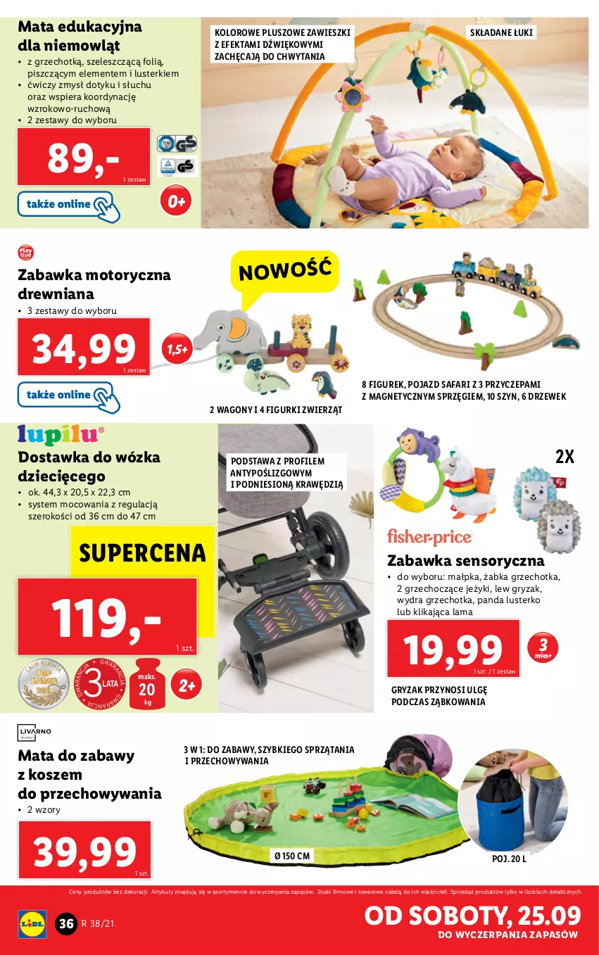 Gazetka promocyjna Lidl - GAZETKA - ważna 20.09 do 26.09.2021 - strona 36 - produkty: Dzieci, Fa, Gry, Jeżyki, Kosz, LG, Panda, Pojazd, Zabawka, Zawieszki