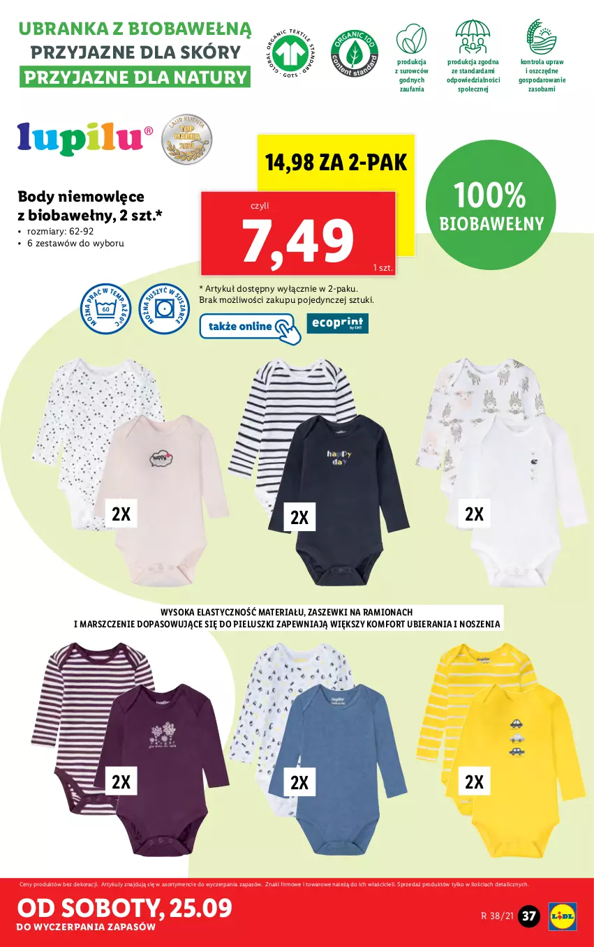 Gazetka promocyjna Lidl - GAZETKA - ważna 20.09 do 26.09.2021 - strona 37 - produkty: Body, Fa, Gin, Mars, Sok