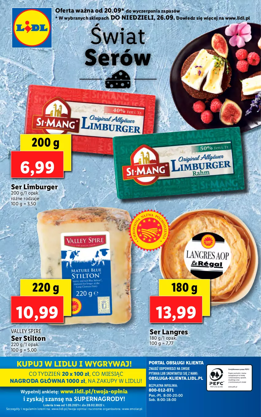 Gazetka promocyjna Lidl - GAZETKA - ważna 20.09 do 26.09.2021 - strona 46 - produkty: Burger, Gres, Gry, Limburger, Mola, Ser