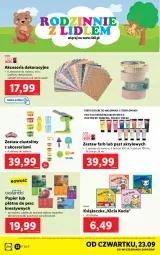 Gazetka promocyjna Lidl - GAZETKA - Gazetka - ważna od 26.09 do 26.09.2021 - strona 32 - produkty: Koc, Szkicownik, Papier, Klej, Płótno malarskie, Fa