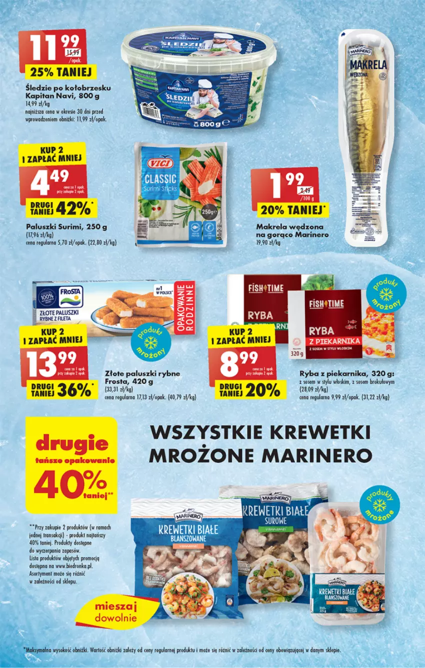 Gazetka promocyjna Biedronka - Gazetka - Biedronka.pl - ważna 15.05 do 20.05.2023 - strona 21 - produkty: Dron, Isla, Koc, Krewetki, Paluszki rybne, Piekarnik, Rama, Ryba, Ryba z piekarnika, Sok, Tran