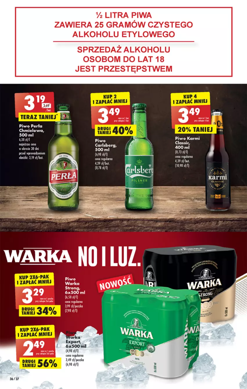 Gazetka promocyjna Biedronka - Gazetka - Biedronka.pl - ważna 15.05 do 20.05.2023 - strona 36 - produkty: Carlsberg, Fa, Gra, Piwa, Por, Warka