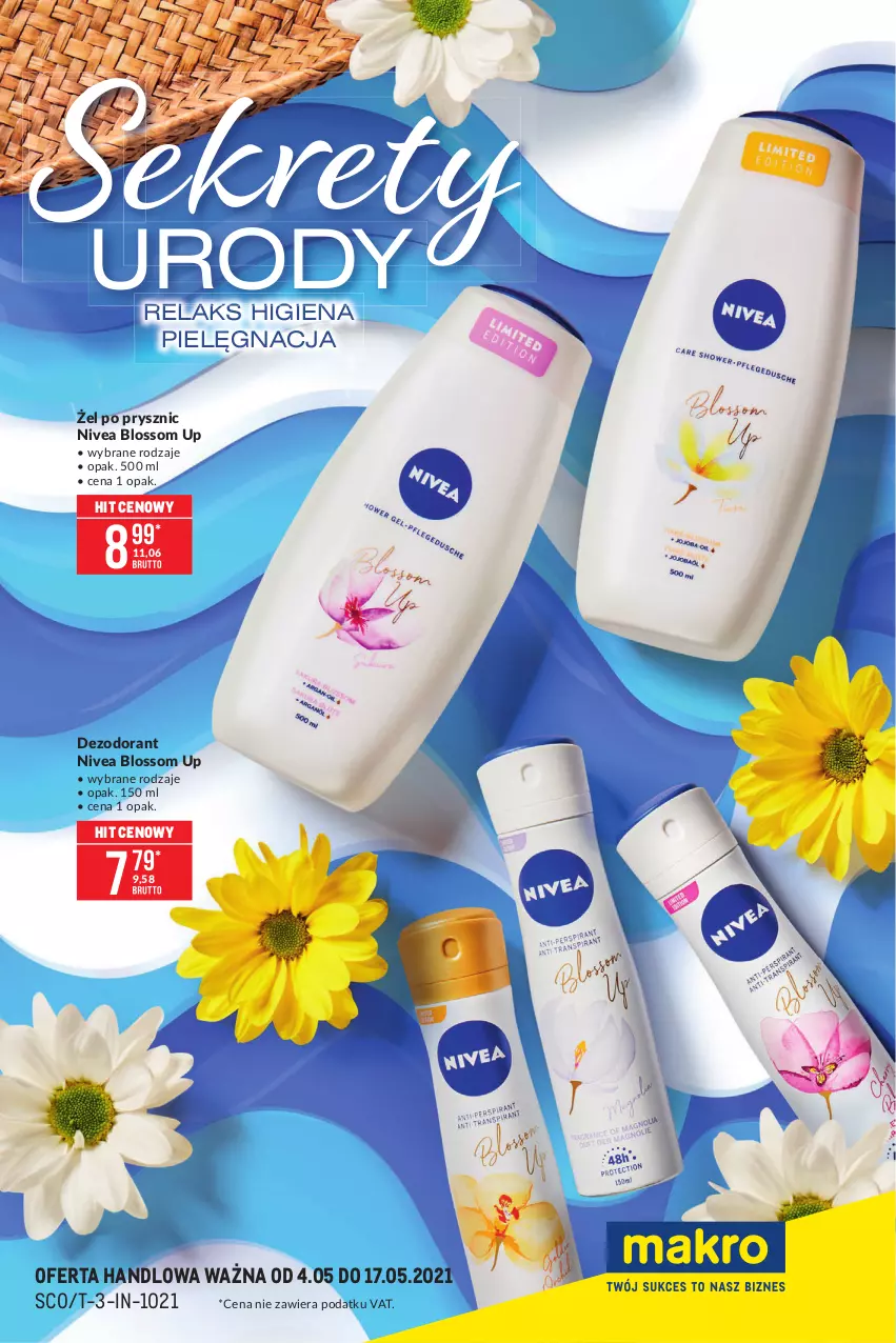 Gazetka promocyjna Makro - [Oferta specjalna] Sekrety Urody - ważna 04.05 do 17.05.2021 - strona 1 - produkty: Dezodorant, Kret, Nivea