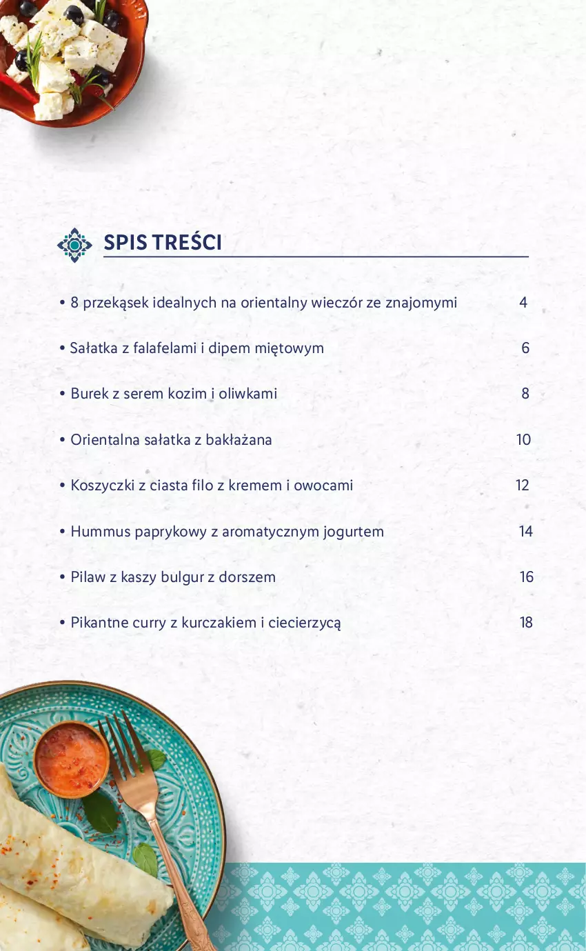 Gazetka promocyjna Lidl - KATALOG ORIENTALNY - ważna 19.04 do 23.04.2022 - strona 2 - produkty: Bulgur, Dorsz, Fa, Hummus, Jogurt, Kosz, Kurczak, LG, Mus, Sałat, Sałatka, Ser