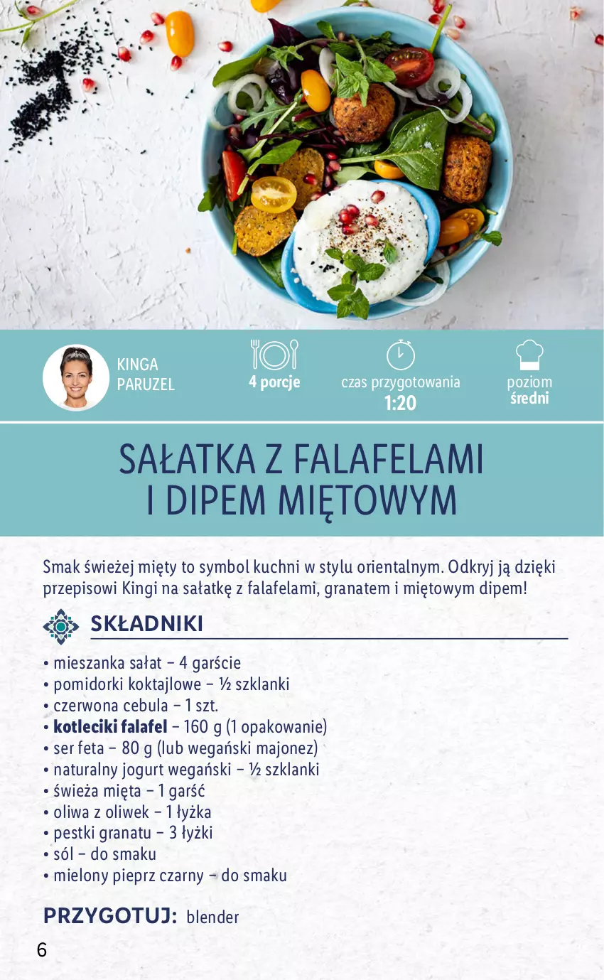 Gazetka promocyjna Lidl - KATALOG ORIENTALNY - ważna 19.04 do 23.04.2022 - strona 6 - produkty: Blender, Cebula, Fa, Feta, Gra, Granat, Jogurt, Lanki, Majonez, Mieszanka sałat, Mięta, Oliwa z oliwek, Pieprz, Pomidorki, Por, Sałat, Sałatka, Ser, Sól