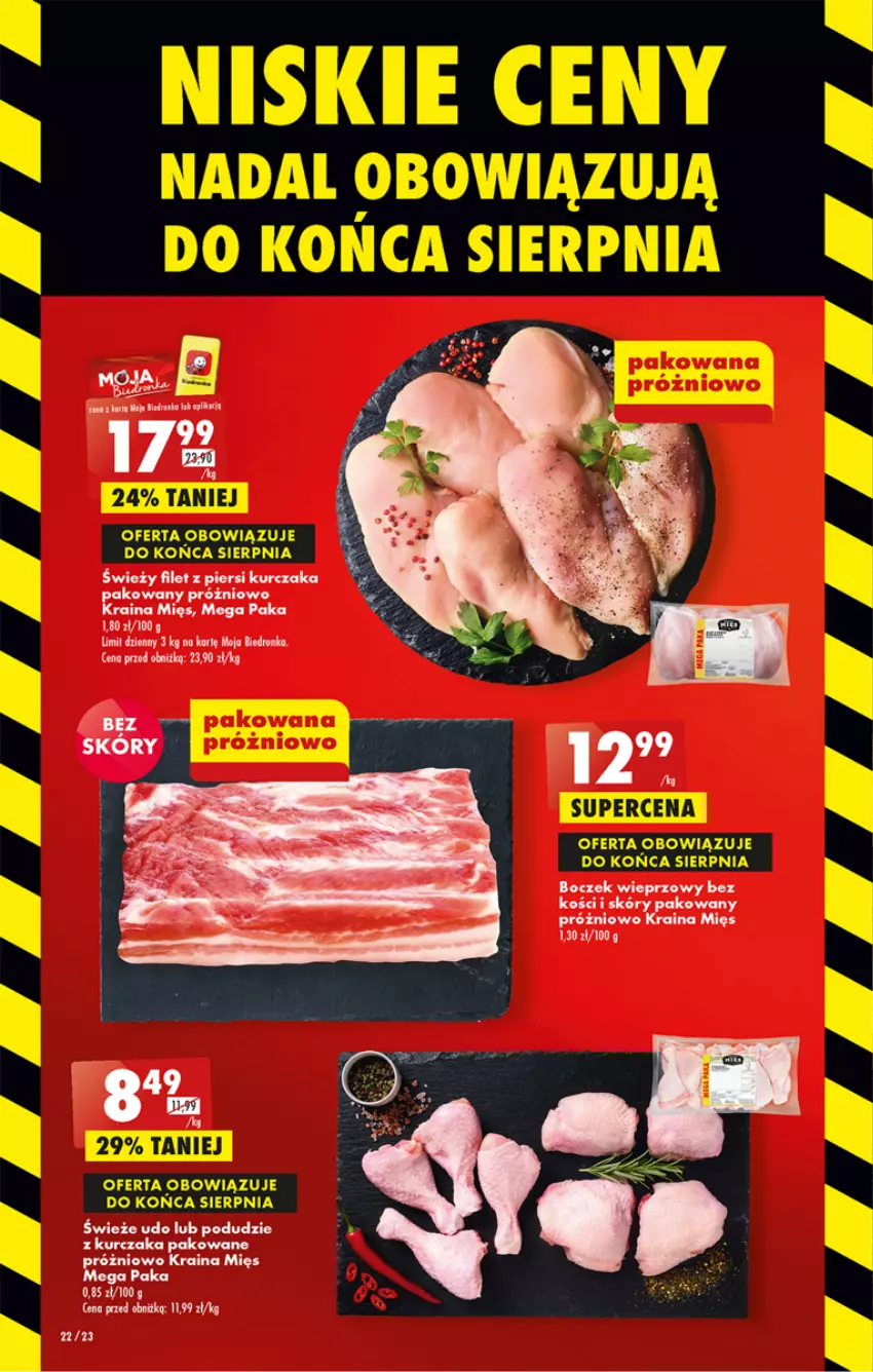 Gazetka promocyjna Biedronka - Od czwartku - ważna 03.08 do 09.08.2023 - strona 22 - produkty: Boczek, Boczek wieprzowy, Kurczak