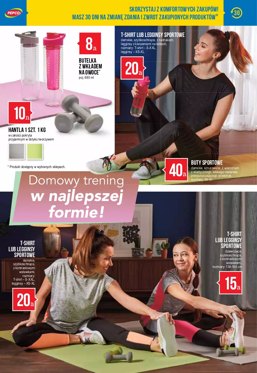 Gazetka promocyjna Pepco - Nowa kolekcja FITness - ważna 28.01 do 03.02.2021 - strona 2 - produkty: Buty, Gin, Legginsy, Owoce, Por, Sport, T-shirt