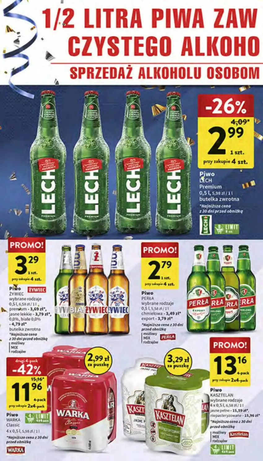 Gazetka promocyjna Intermarche - ważna 28.12.2023 do 03.01.2024 - strona 15 - produkty: Fa, Kasztelan, Perła, Piwo, Por