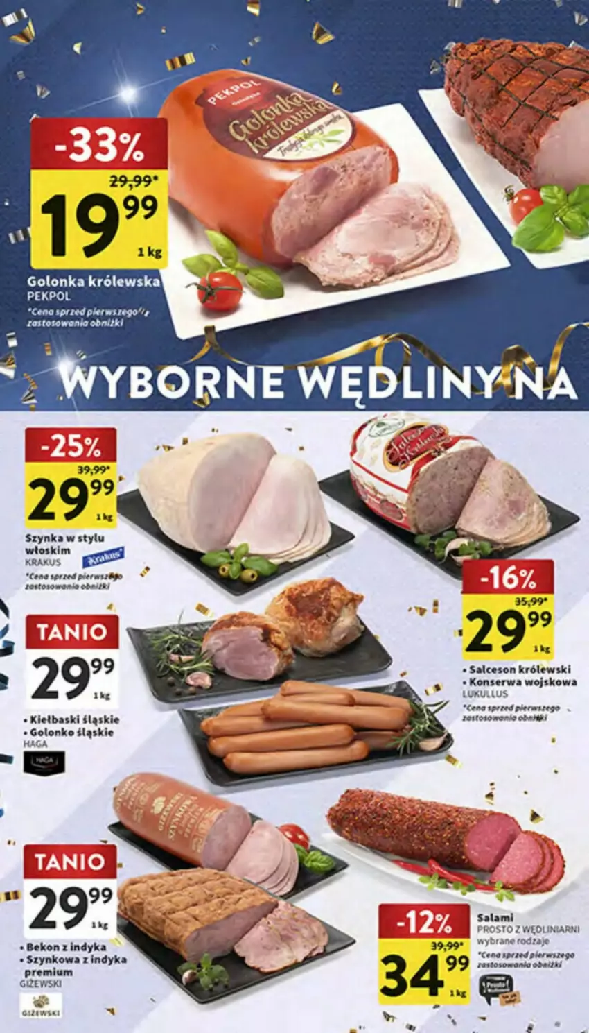 Gazetka promocyjna Intermarche - ważna 28.12.2023 do 03.01.2024 - strona 2 - produkty: Beko, Kiełbaski śląskie, Królewski, LG, Pekpol, Salami, Salceson, Ser, Szynka