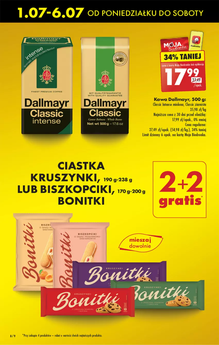 Gazetka promocyjna Biedronka - Od poniedzialku - ważna 01.07 do 06.07.2024 - strona 10 - produkty: Bonitki, Ciastka, Dallmayr, Dron, Gra, Kawa