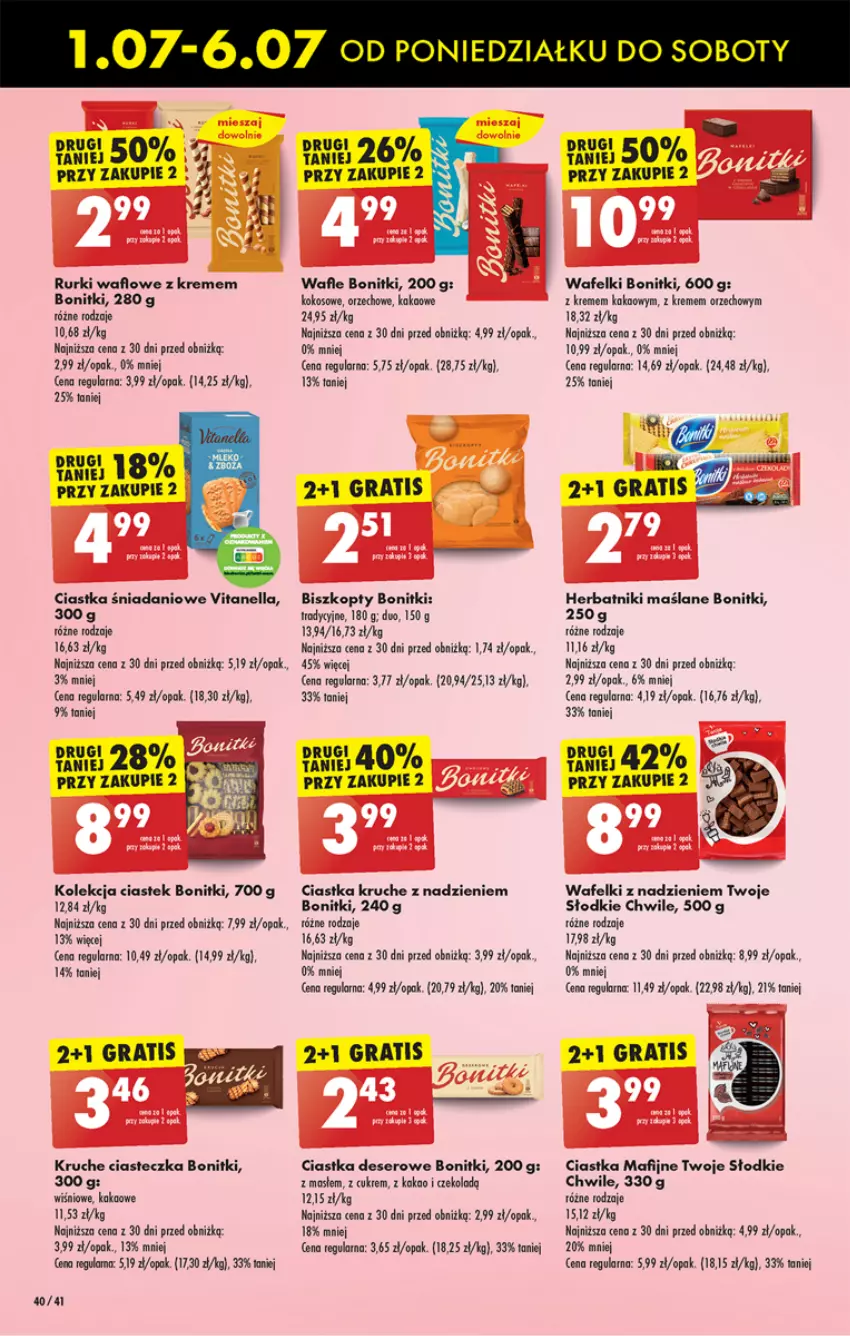 Gazetka promocyjna Biedronka - Od poniedzialku - ważna 01.07 do 06.07.2024 - strona 46 - produkty: Biszkopty, Bonitki, Ciastka, Danio, Deser, Gra, Herbatniki, Kakao, Kokos, Rurki, Ser, Stek, Wafle