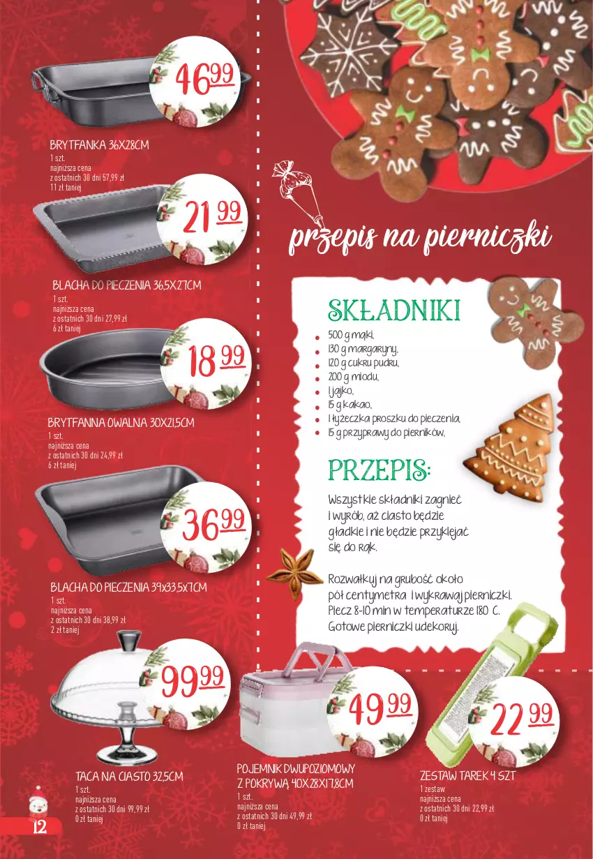 Gazetka promocyjna Arhelan - Gazetka - ważna 27.11.2023 do 07.01.2024 - strona 12 - produkty: Blacha do pieczenia, Brytfanka, Fa, Kakao, Klej, Piec, Piernik, Pojemnik, Przyprawy, Taca