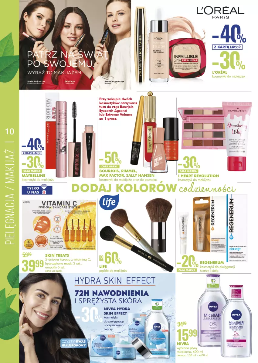 Gazetka promocyjna Super Pharm - Gazetka - ważna 21.04 do 04.05.2022 - strona 10 - produkty: Bourjois, Fa, Foundation, Gra, Makijaż, Nivea, Płyn micelarny, Rum, Ser, Serum, Tusz, Velvet