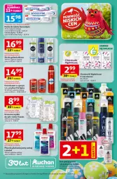 Gazetka promocyjna Auchan - Gazetka 30 Lat Hipermarket Auchan - Gazetka - ważna od 30.03 do 30.03.2026 - strona 27 - produkty: Gra, Płyn do płukania jamy ustnej, Old Spice, Dezodorant, Booster, Pasta do zębów, Adidas, Lacalut, Cleanic, Płyn do płukania, Chusteczki, Mydło, Sensodyne, Nivea