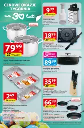 Gazetka promocyjna Auchan - Gazetka 30 Lat Hipermarket Auchan - Gazetka - ważna od 30.03 do 30.03.2026 - strona 28 - produkty: Noż, Garnek, Stojak, Patelnia grillowa, Tarka, Wałek, Tefal, Keksówka, Foremki, Patelnia, Grill, Fa