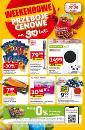 Gazetka promocyjna Auchan - Gazetka 30 Lat Hipermarket Auchan - Gazetka - ważna od 30.03 do 30.03.2026 - strona 4 - produkty: Xbox, Konsola, Krakus, Top, Ser, Borówka, Borówka amerykańska, Papier, Blender ręczny, Blender, SEKO, Kosz, Tran, Ręcznik, Rolki, Tytan, Kabanos, Berlinki