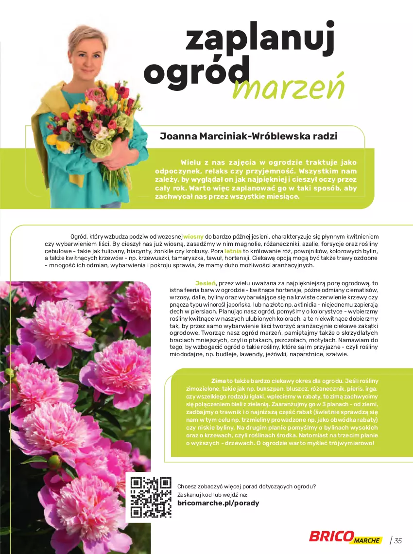 Gazetka promocyjna Bricomarche - Gazetka - ważna 30.03 do 14.05.2022 - strona 35 - produkty: Hiacynt, Huśtawka, Inka, Joanna, Krokus, LANA, Mięta, Ogród, Piec, Por, Róża, Rurki, Siatka, Sok, Sos, Tulipan, Wino, Wódka