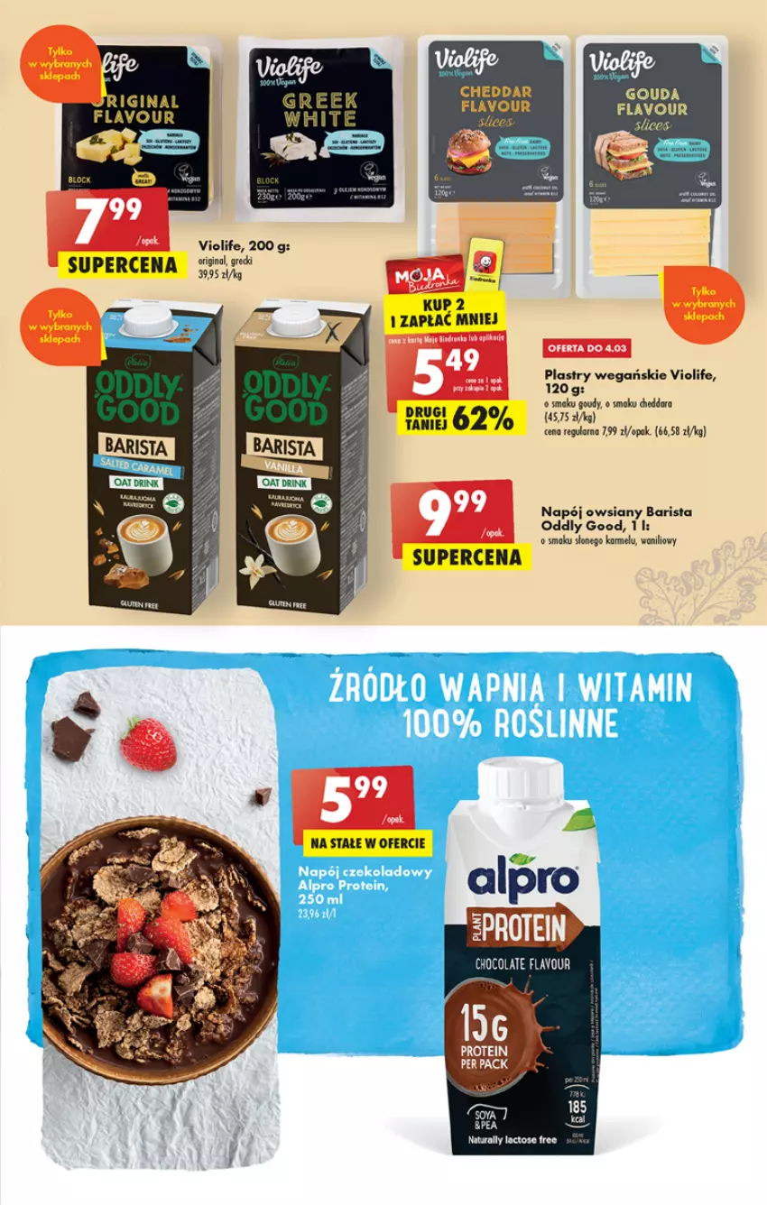 Gazetka promocyjna Biedronka - ważna 02.03 do 08.03.2023 - strona 39 - produkty: Alpro, Cheddar, Fa, Gin, Gouda, Napój