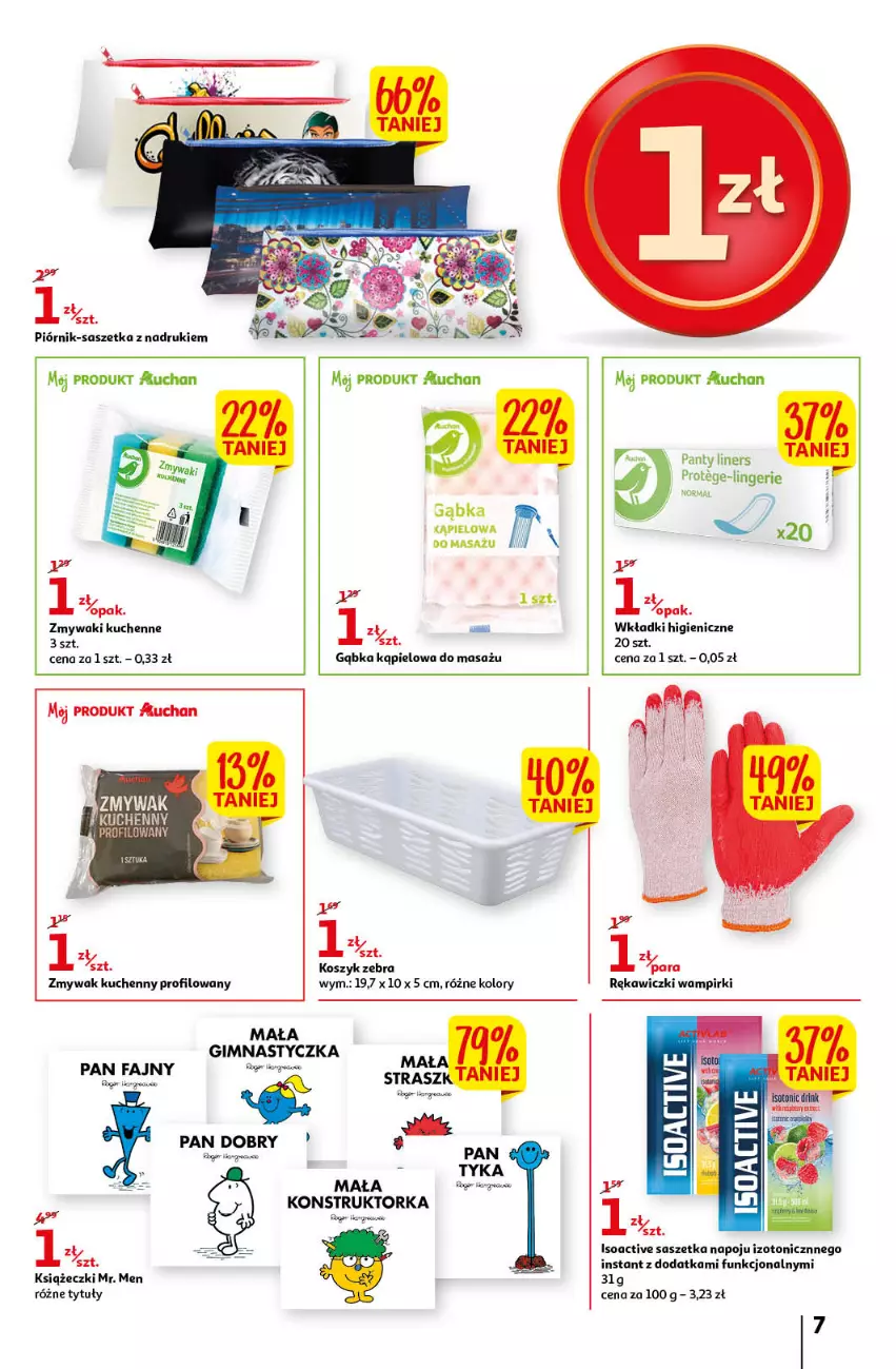 Gazetka promocyjna Auchan - Gazetka Rewelacyjnie małe ceny Auchan Hipermarket - ważna 03.01 do 11.01.2023 - strona 7 - produkty: Karp, Kosz, Orka, Piórnik, Por, Wkładki, Zmywaki kuchenne