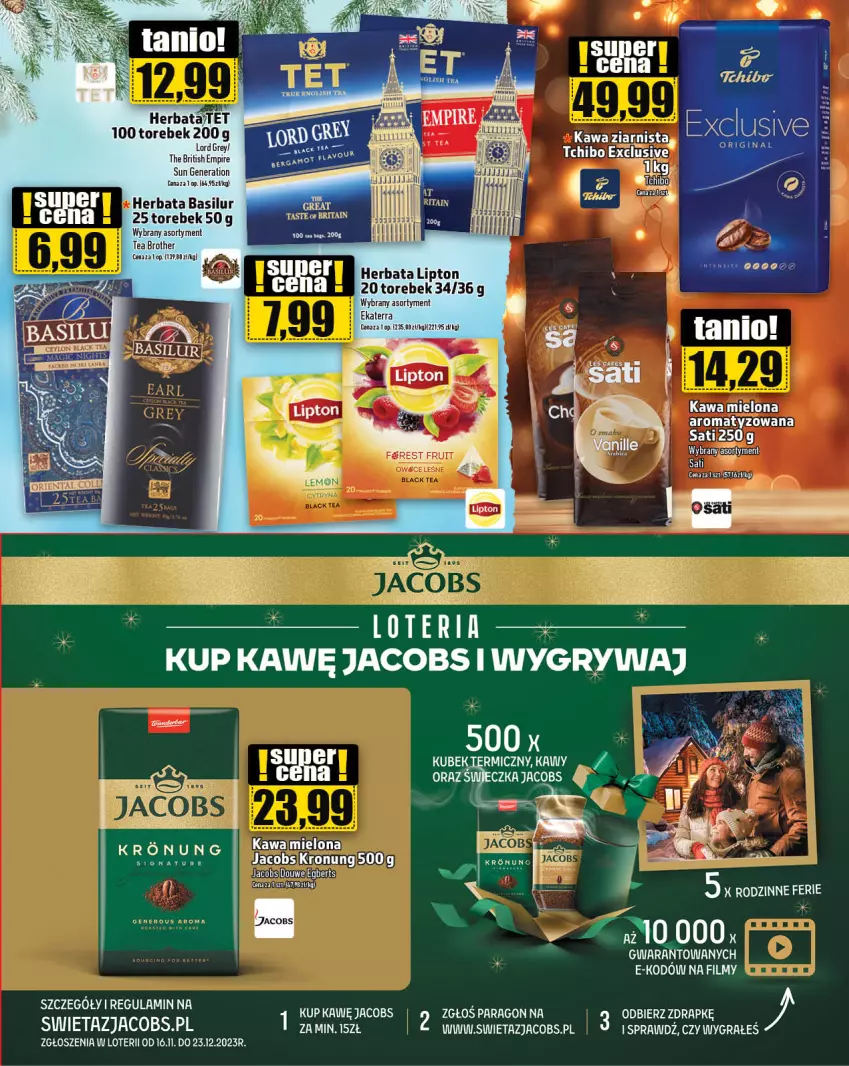 Gazetka promocyjna Topaz - Gazetka - ważna 07.12 do 13.12.2023 - strona 19 - produkty: Brit, Brother, Gra, Gry, Herbata, Jacobs, Kawa, Lipton, Por, Sati