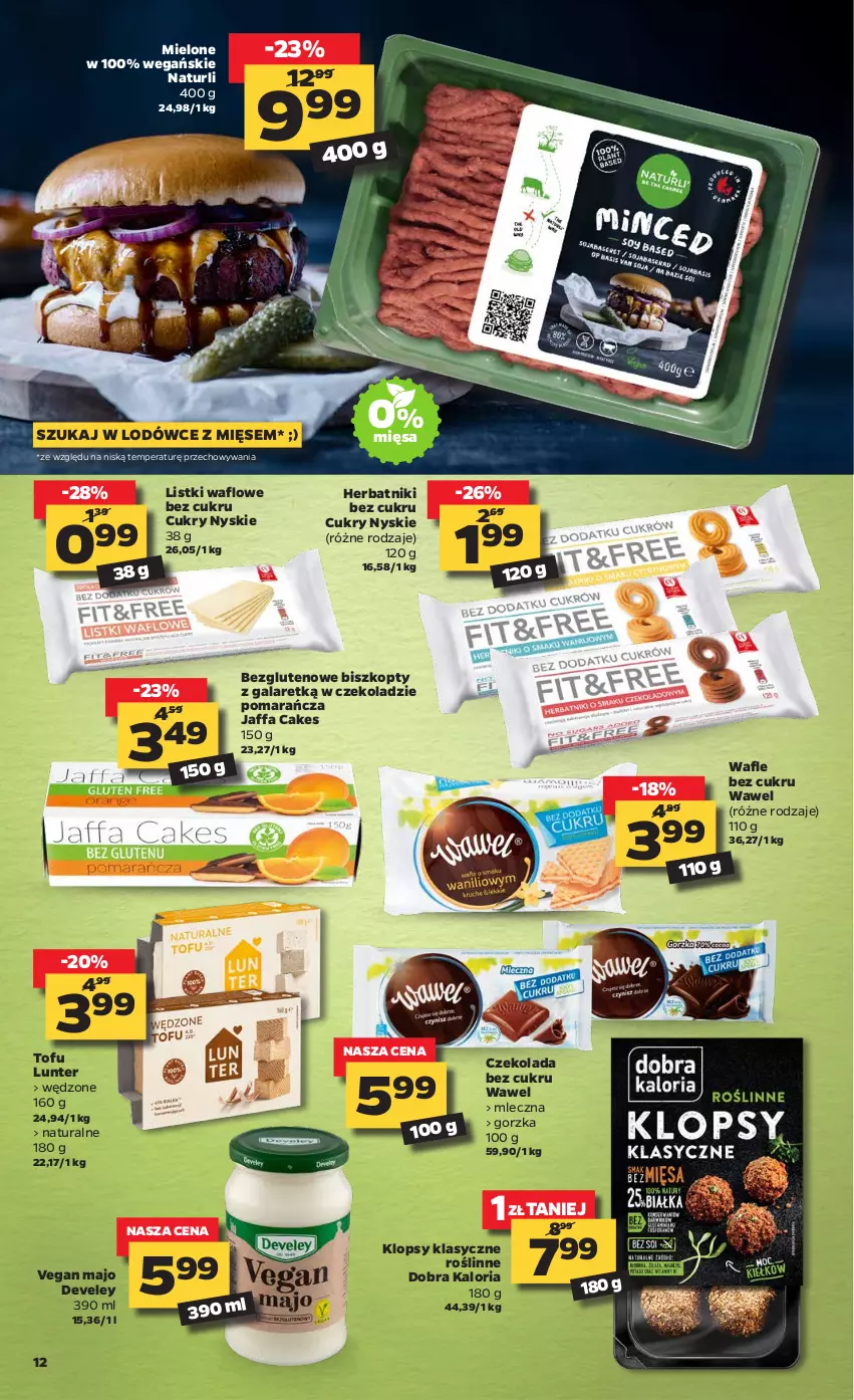 Gazetka promocyjna Netto - Oferta tygodnia - ważna 11.01 do 16.01.2021 - strona 12 - produkty: Biszkopty, Czekolada, Czekolada bez cukru, Fa, Gala, Herbatniki, Tofu, Wafle, Wawel