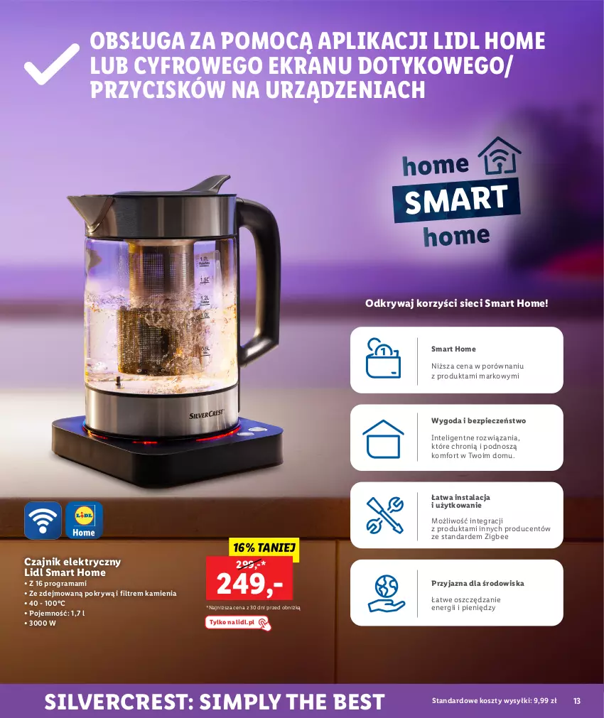 Gazetka promocyjna Lidl - KATALOG SILVERCREST - ważna 01.08 do 31.08.2023 - strona 13 - produkty: Czajnik, Czajnik elektryczny, Gra, Intel, Kosz, Piec, Por, Rama, Silvercrest