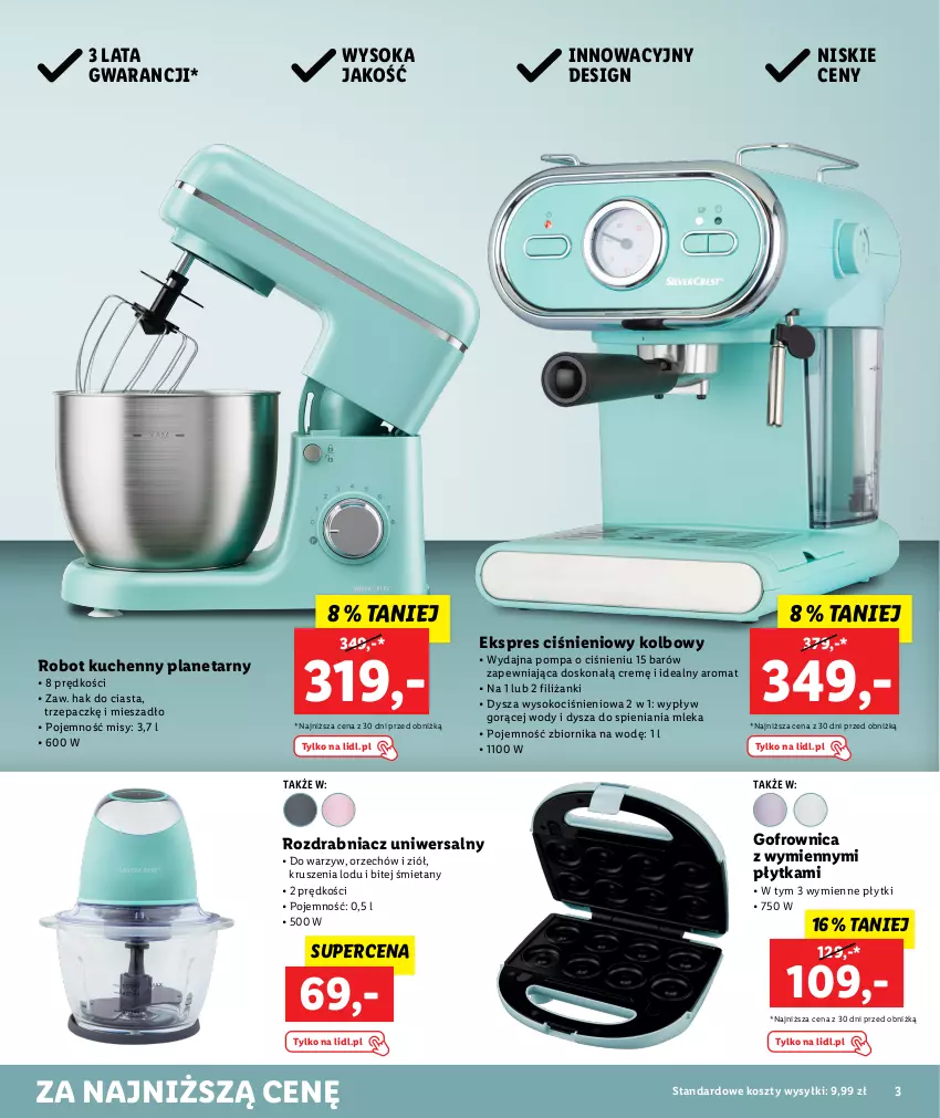 Gazetka promocyjna Lidl - KATALOG SILVERCREST - ważna 01.08 do 31.08.2023 - strona 3 - produkty: Gofrownica, Koc, Kosz, Mieszadło, Płytka, Robot, Rozdrabniacz, Sok