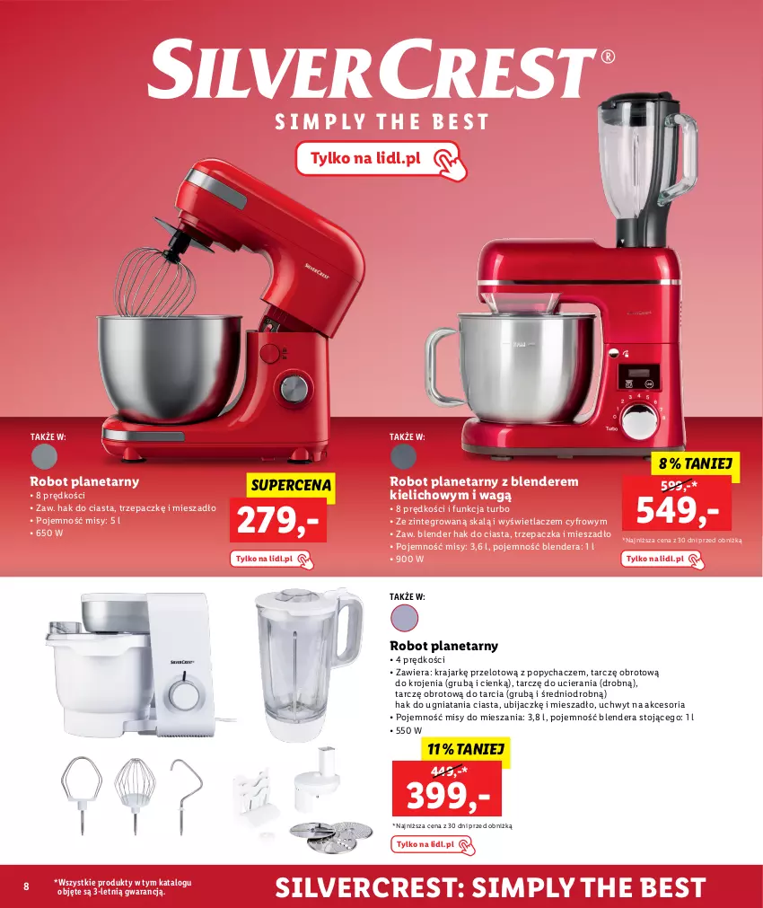 Gazetka promocyjna Lidl - KATALOG SILVERCREST - ważna 01.08 do 31.08.2023 - strona 8 - produkty: Blender, Mieszadło, Robot, Robot planetarny, Silvercrest, Trzepaczka