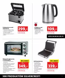 Gazetka promocyjna Lidl - KATALOG SILVERCREST - Gazetka - ważna od 31.08 do 31.08.2023 - strona 7 - produkty: Piec, Silvercrest, Sok, Grill kontaktowy, Czajnik, Kosz, Grzałka, Szczypce, Blacha do pieczenia, Płyta, Piekarnik, Grill, Olej