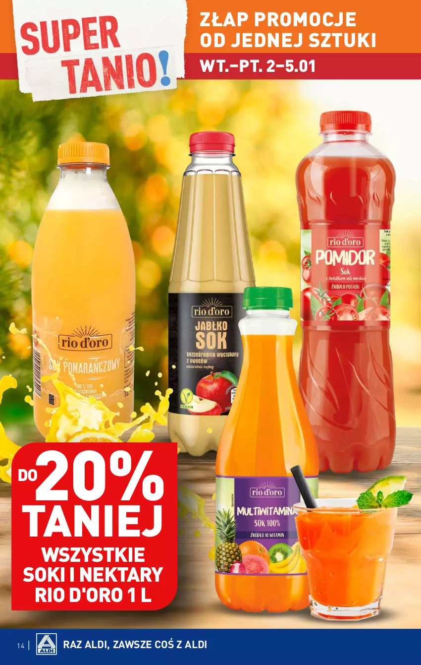 Gazetka promocyjna Aldi - Pełna oferta - ważna 02.01 do 05.01.2023 - strona 14 - produkty: Nektar, Sok