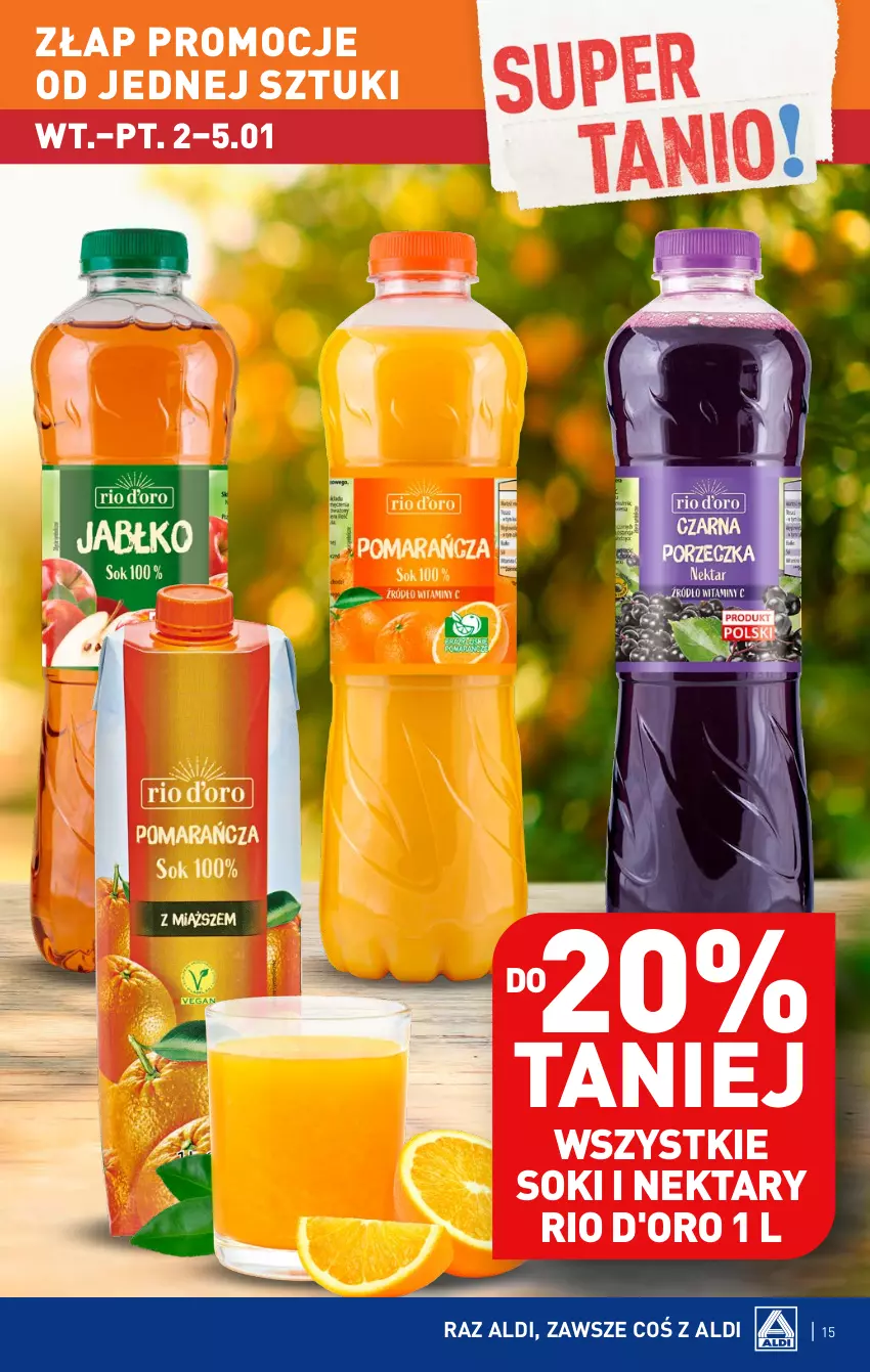 Gazetka promocyjna Aldi - Pełna oferta - ważna 02.01 do 05.01.2023 - strona 15 - produkty: Nektar, Sok