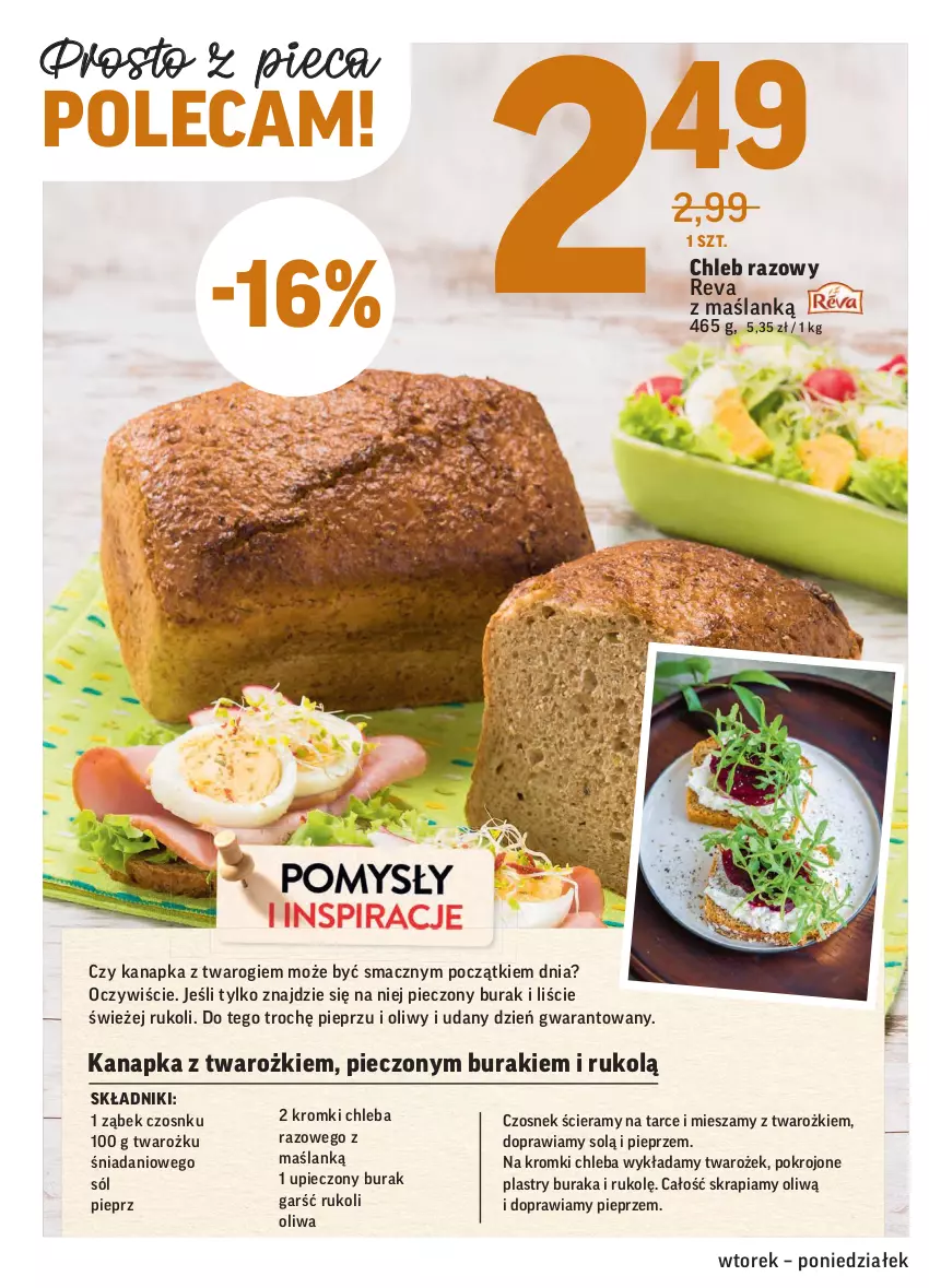 Gazetka promocyjna Intermarche - Gazetka tygodnia - ważna 13.04 do 19.04.2021 - strona 14 - produkty: Buraki, Chleb, Czosnek, Danio, Piec, Pieprz, Sól