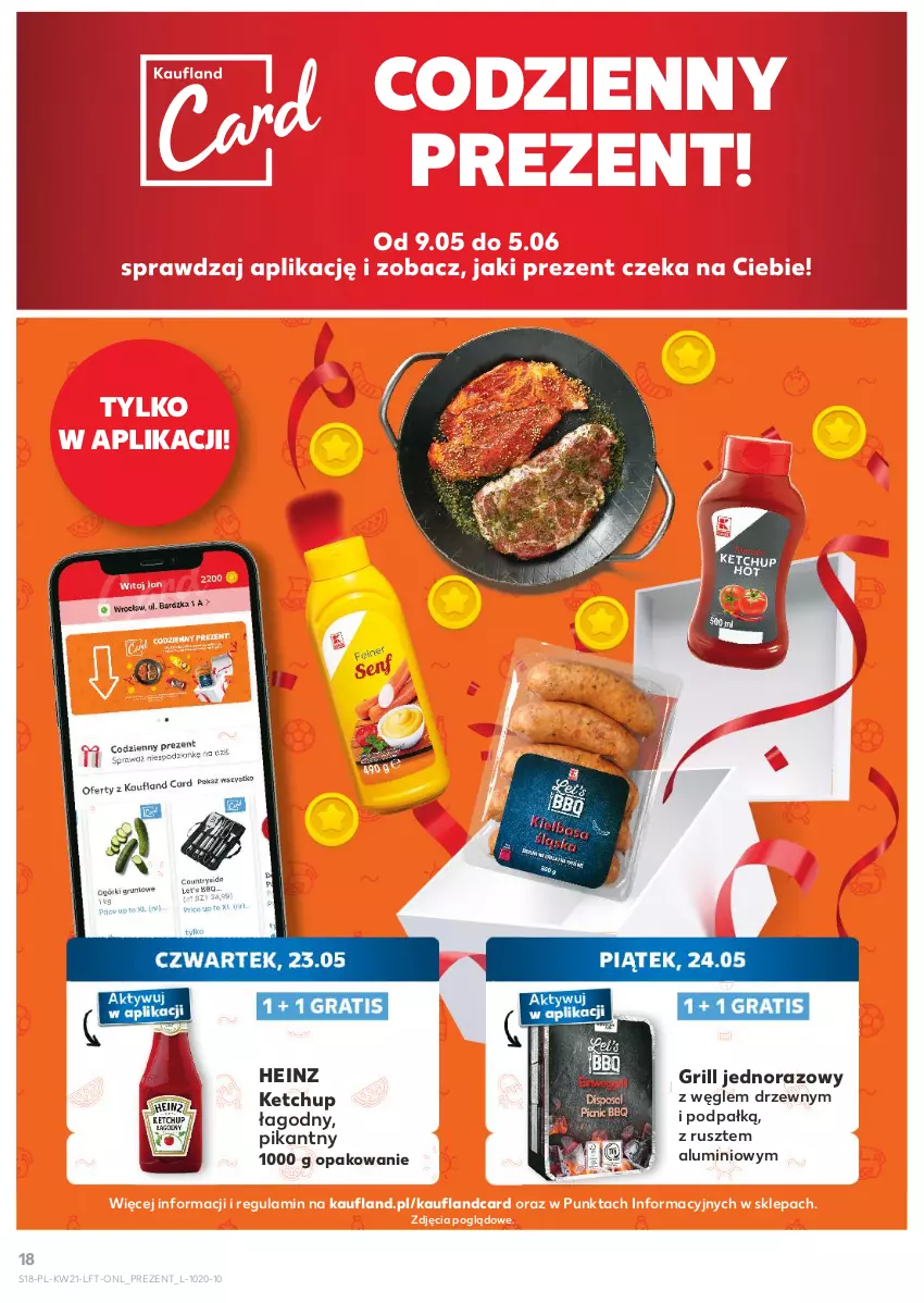 Gazetka promocyjna Kaufland - Gazetka tygodnia - ważna 23.05 do 28.05.2024 - strona 18 - produkty: Grill, Heinz, Ketchup