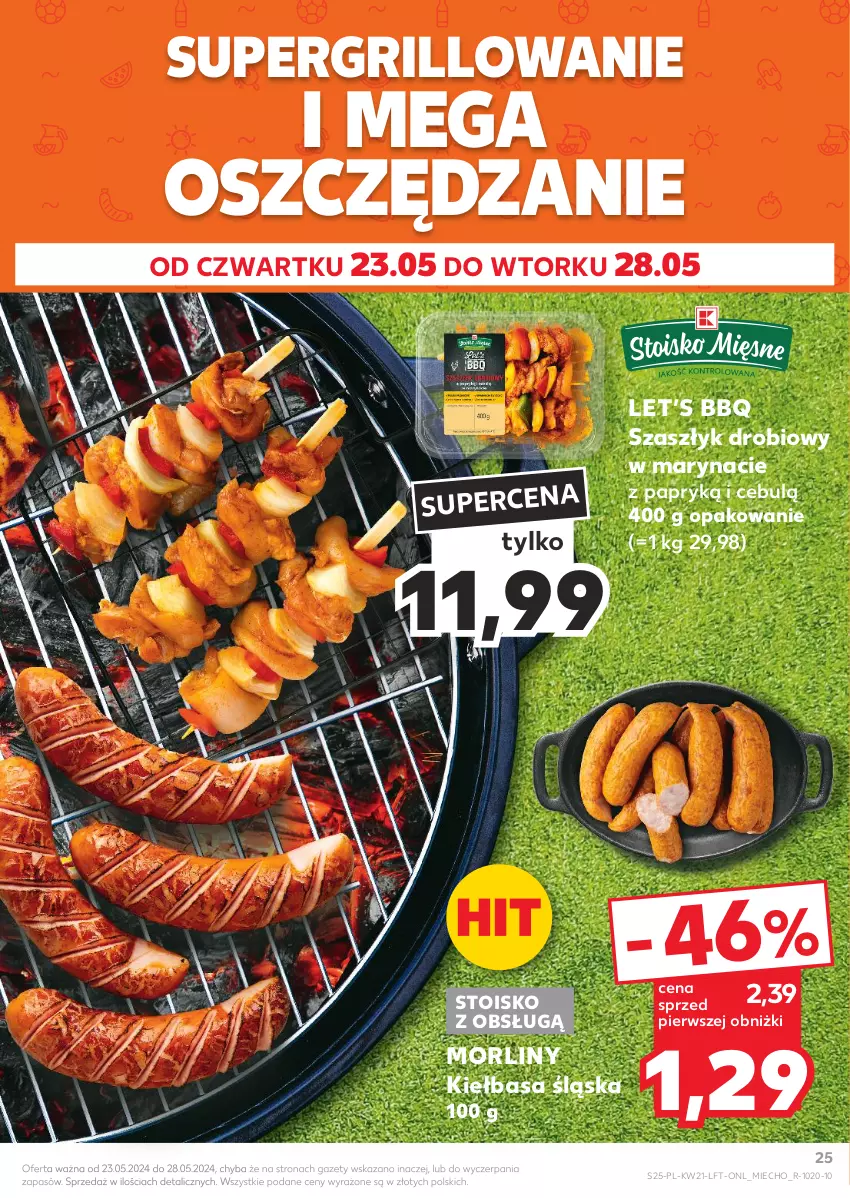 Gazetka promocyjna Kaufland - Gazetka tygodnia - ważna 23.05 do 28.05.2024 - strona 25 - produkty: Grill, Kiełbasa, Kiełbasa śląska, Morliny