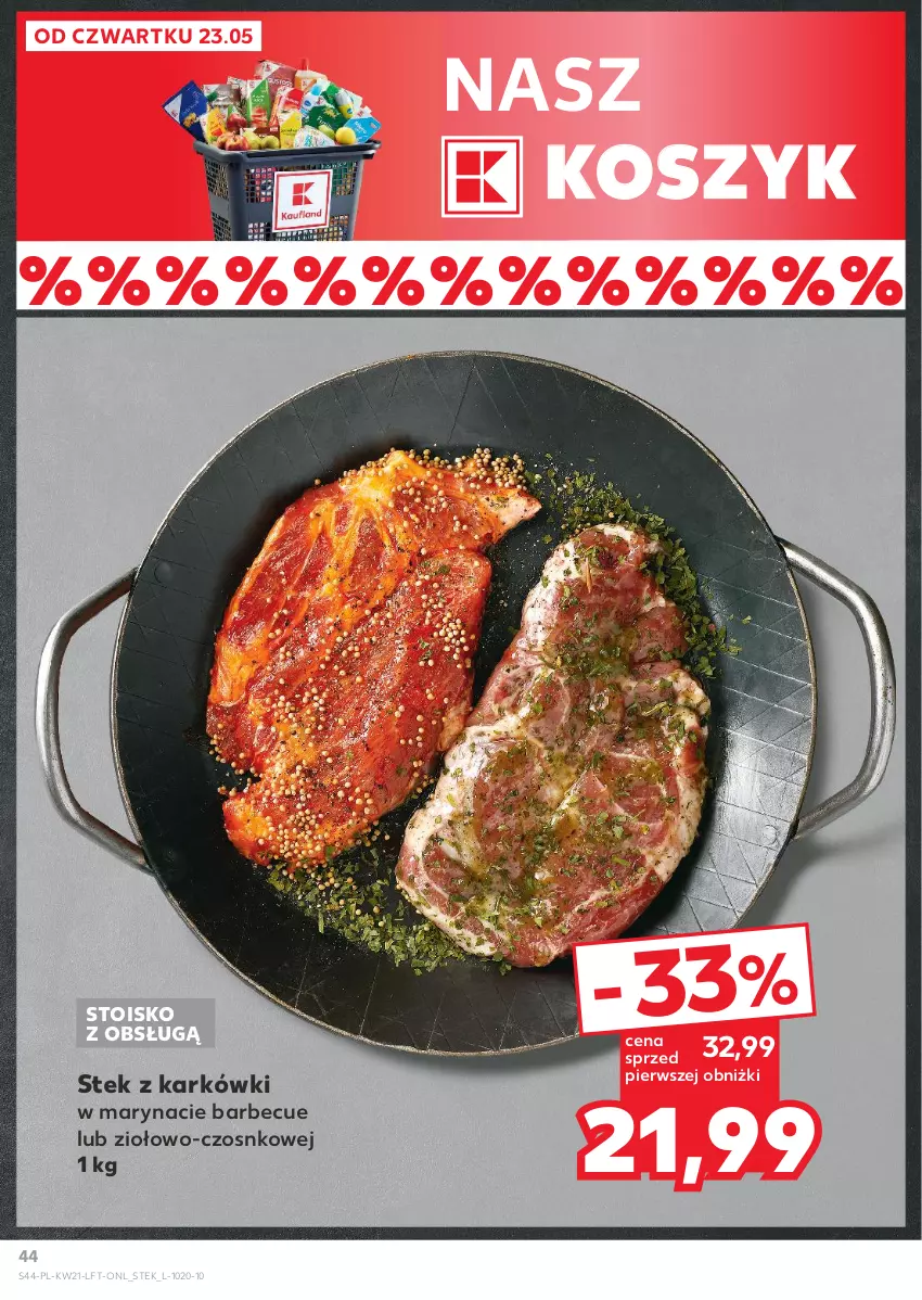 Gazetka promocyjna Kaufland - Gazetka tygodnia - ważna 23.05 do 28.05.2024 - strona 44 - produkty: Kosz, Stek