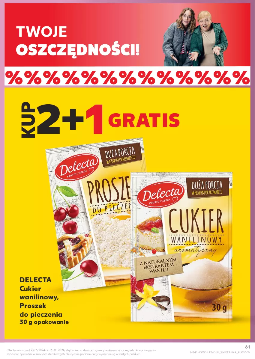 Gazetka promocyjna Kaufland - Gazetka tygodnia - ważna 23.05 do 28.05.2024 - strona 61 - produkty: Cukier, Cukier wanilinowy, Delecta, Gra, Piec, Proszek do pieczenia