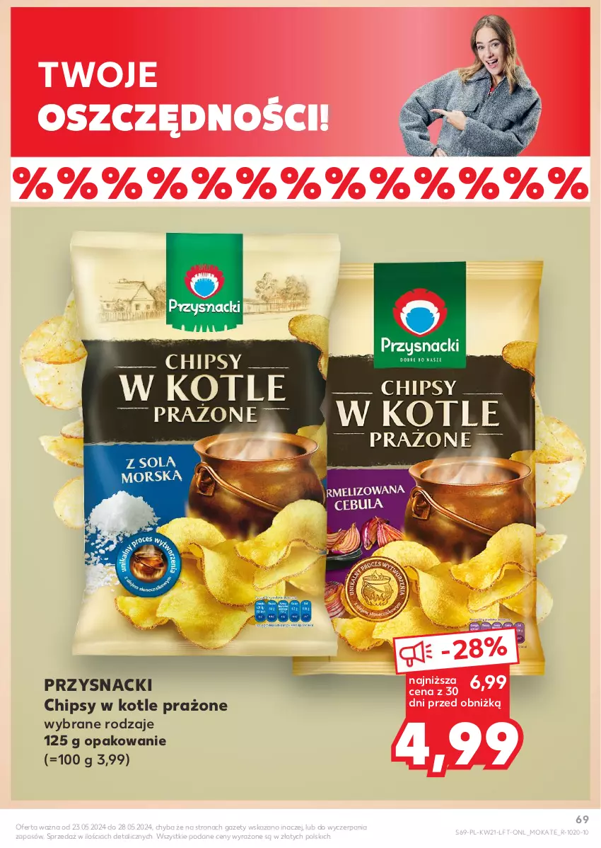 Gazetka promocyjna Kaufland - Gazetka tygodnia - ważna 23.05 do 28.05.2024 - strona 69 - produkty: Chipsy, Przysnacki