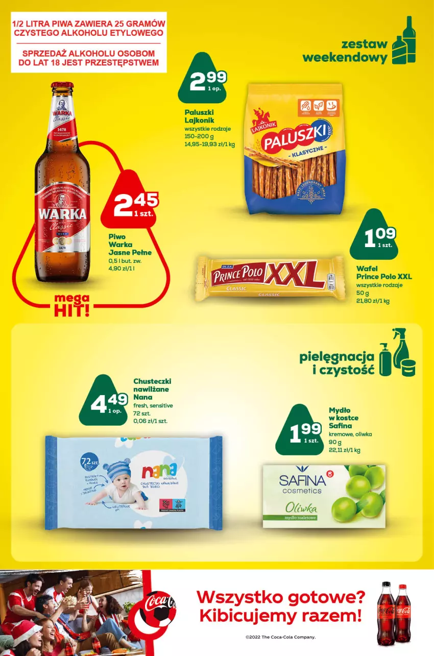 Gazetka promocyjna ABC - Gazetka - ważna 01.12 do 14.12.2022 - strona 4 - produkty: BIC, Chusteczki, Coca-Cola, Gra, Lajkonik, Mydło, Piwa, Prince Polo