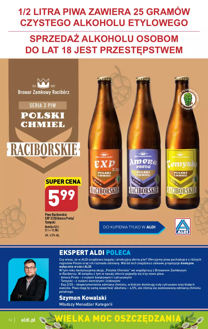 Gazetka promocyjna Aldi - Pełen katalog - ważna 20.03 do 25.03.2023 - strona 16 - produkty: Gra, Nuty, Piwa, Piwo