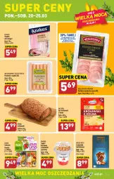 Gazetka promocyjna Aldi - Pełen katalog - Gazetka - ważna od 25.03 do 25.03.2023 - strona 13 - produkty: Krakus, Ser, Por, Gra, Królewski, Jogurt, Parówki, Parówki z szynki, Szynka, Czekolada, Bakoma, Moser Roth, Kubuś, Chleb, Kiełbasa, Czekolada nadziewana