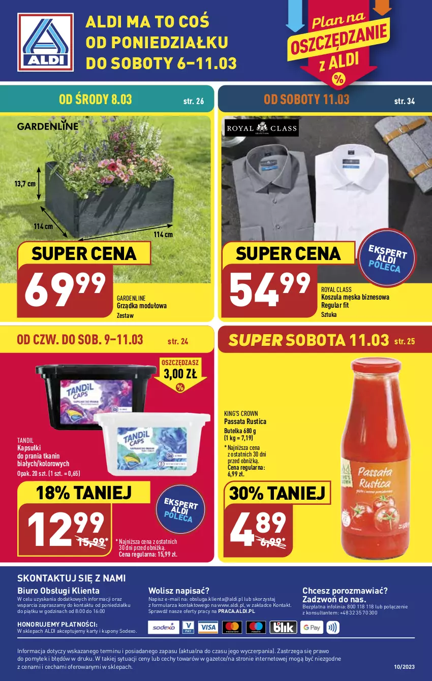 Gazetka promocyjna Aldi - COŚ na przyszły tydzień - ważna 08.03 do 11.03.2023 - strona 14 - produkty: Biuro, Kapsułki do prania, Kosz, Koszula, O nas, Por, Rust